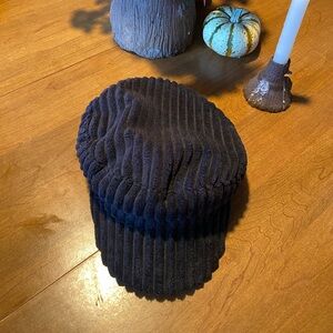 Black Corduroy Cap